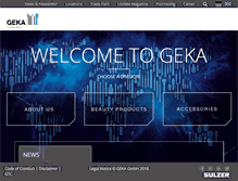 Tablet Screenshot of geka-world.com